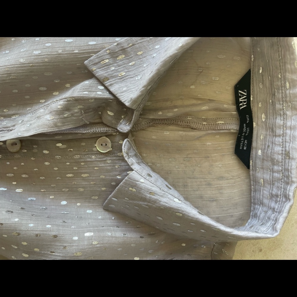 Zara Oversized Button Shirt - Picture 10 of 12